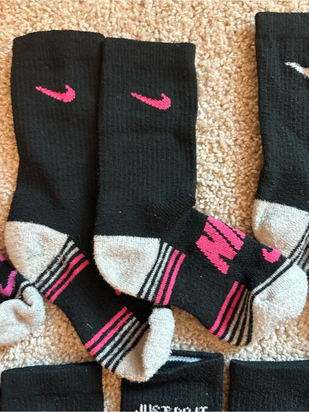 Nike Boys Crew Socks Bundle (Shoe Size 10C–3Y) – 6 Pairs